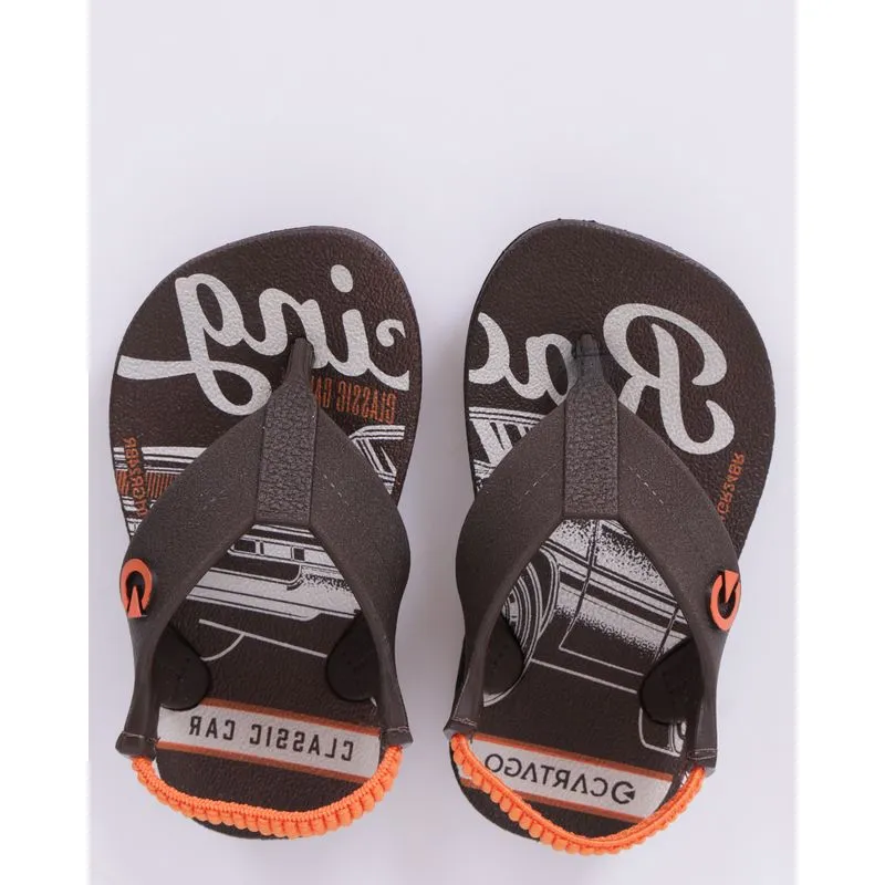 Chinelo Bebê Marrom Atlanta Cartago 17/18