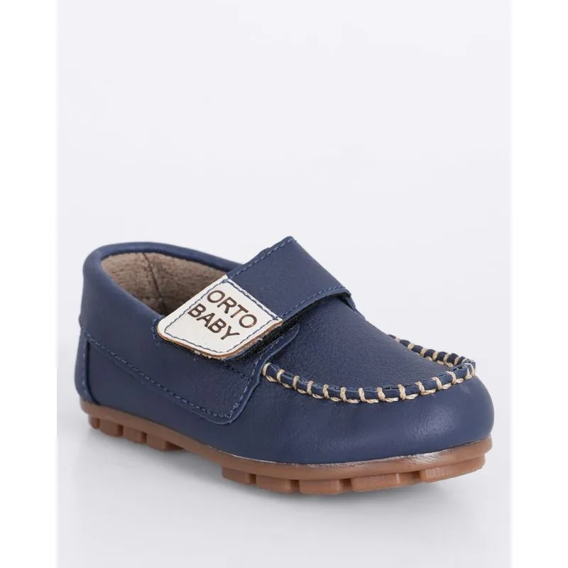 Mocassim Bebê Orto Baby Com Recortes Marinho 25