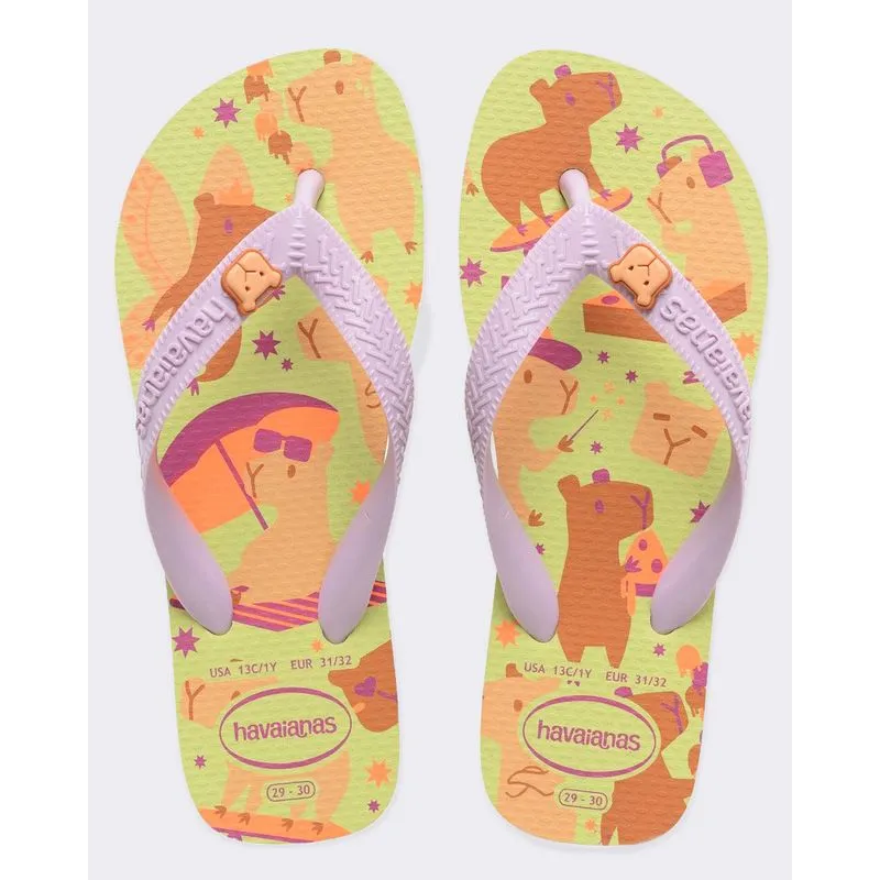 Chinelo Havaianas Infantil Kids Fantasy Verde 27/28
