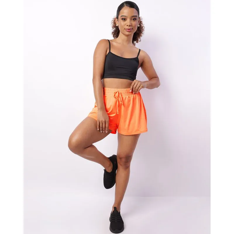 Short Fitness Feminino Boxer Fitter Laranja M