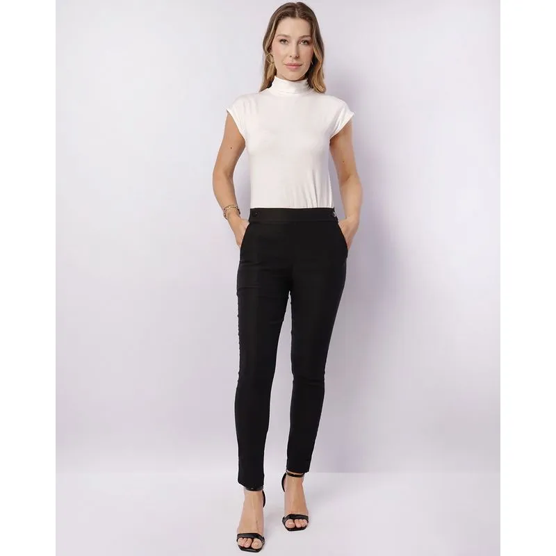 Calça Feminina Bengaline Skinny Preta M