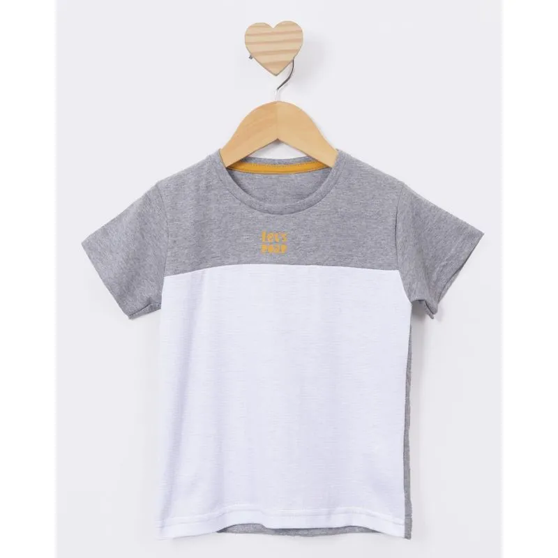 Camiseta Bebê Texturizada Estampa Roar Manga Curta Cinza 2