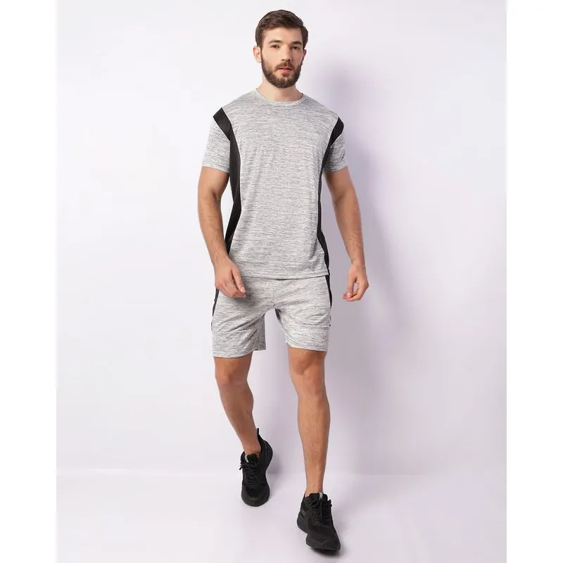 Bermuda Esportiva Masculina Fitter Dry Fit Bolsos Cinza P