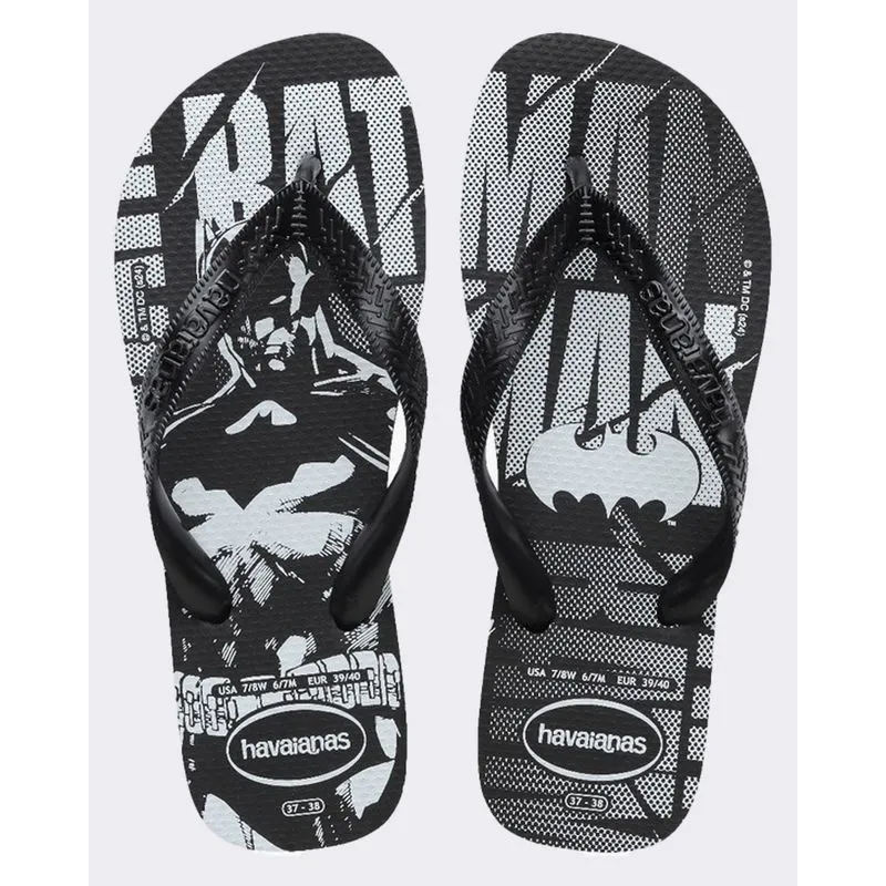 Chinelo Masculino Havaianas Top DC Batman Logomania Preto 39/40