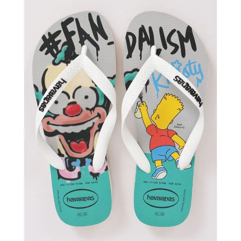 Chinelo Havaianas Masculino Os Simpsons Bege 41/42