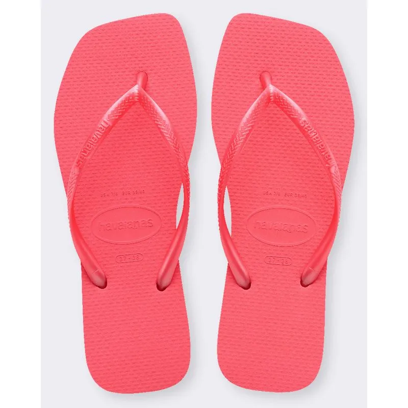 Chinelo Havaianas Feminino Slim Square Laranja 35/36