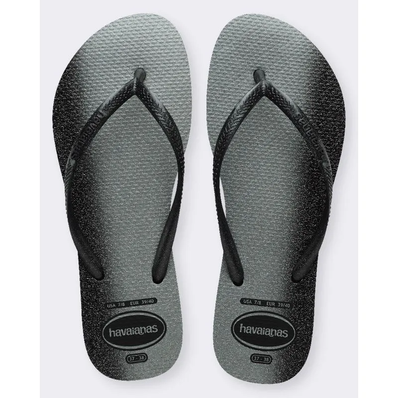Chinelo Havaianas Feminino Fantasia Gloss Preto 37/38