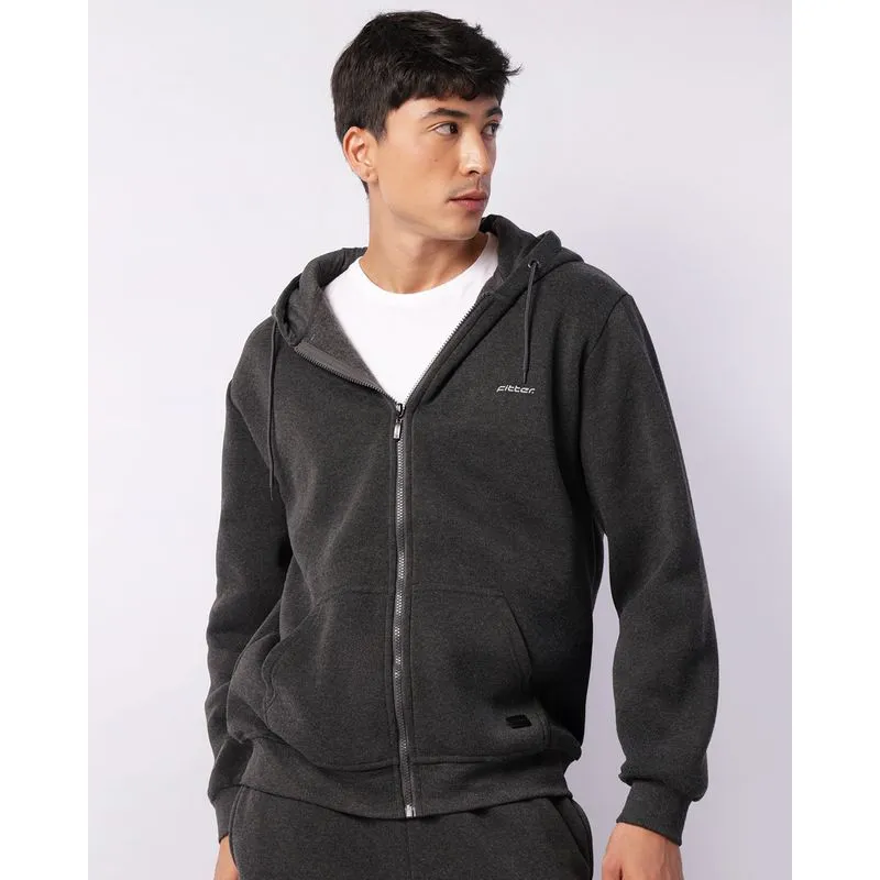 Jaqueta Moletom Esportiva Masculina Fitter Cinza P