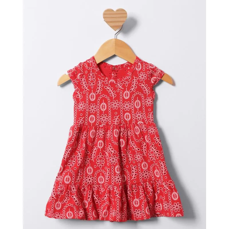 Vestido Bebê Curto Laise Vermelho M
