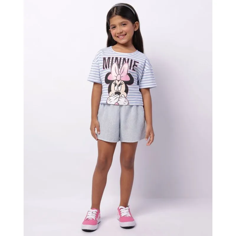Short Infantil Listrado Azul 6
