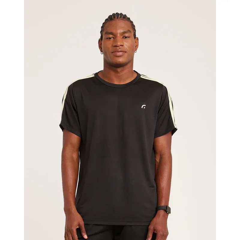 Camiseta Esportiva Masculina Fitter Dry Fit Manga Curta Preto P