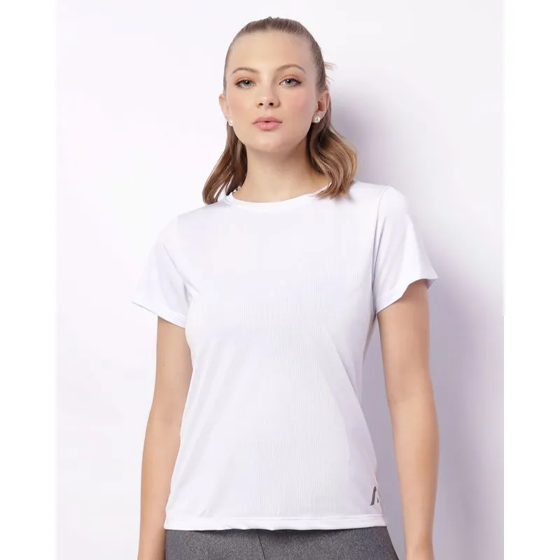 Blusa Fitness Feminina Fitter Dry Fit Furadinha Branca P