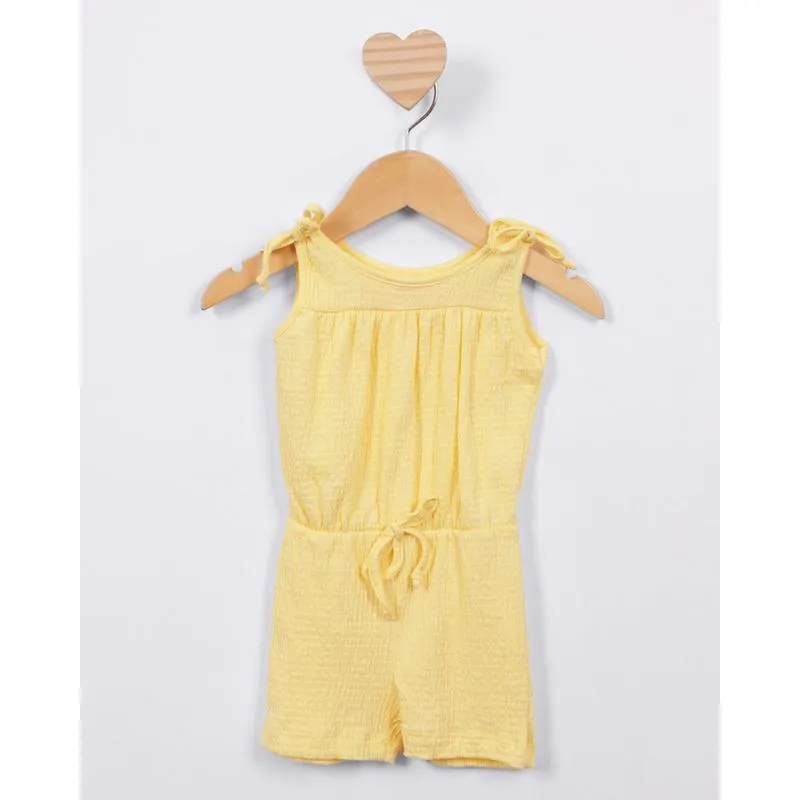 Macaquinho Bebê Curto Anarruga Amarelo M