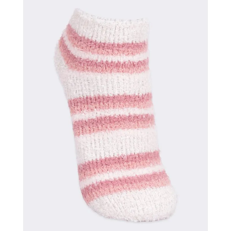 Meia Feminina Cano Curto Fitter Chenille Antiderrapante Rosa 34 A 38