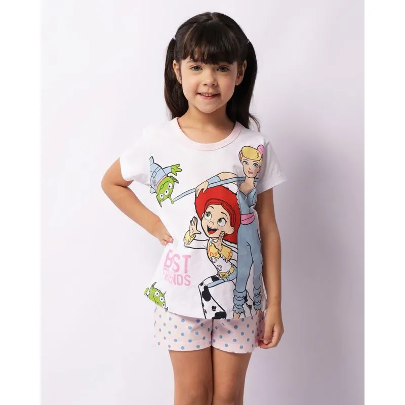 Pijama Infantil Curto Disney Estampa Toy Story Branco 4
