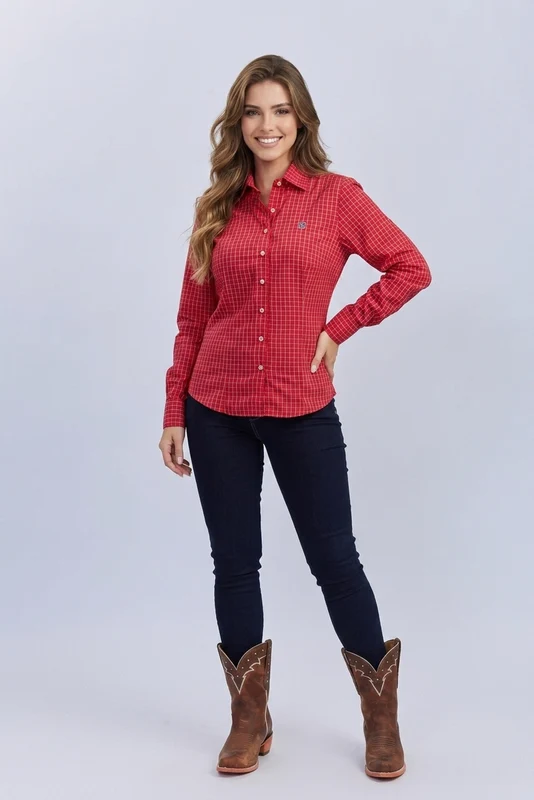 CAMISA SLIM TRICOLINE 12070L X3 VERMELHO / P