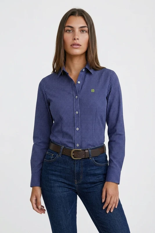CAMISA SLIM TRICOLINE 12070L X3 MARINHO / GG