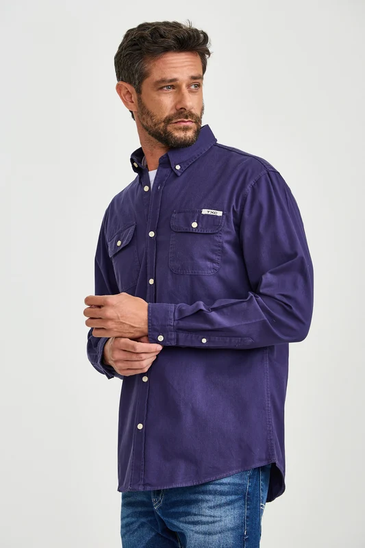 CAMISA REGULAR WORKER 29160L MARINHO / GG
