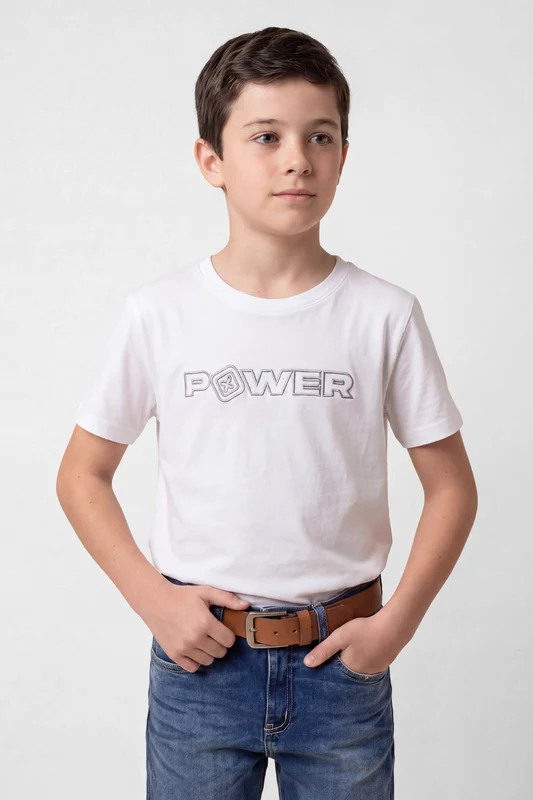 CAMISETA CUSTOM MC ESTAMPADA 14244 INFANTIL BRANCO / 4A