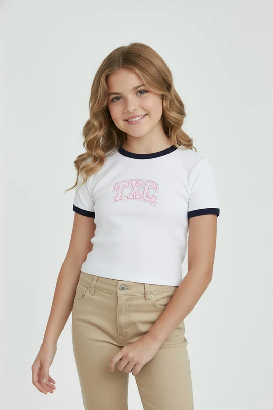 CROPPED 50927I INFANTIL BRANCO / 10A