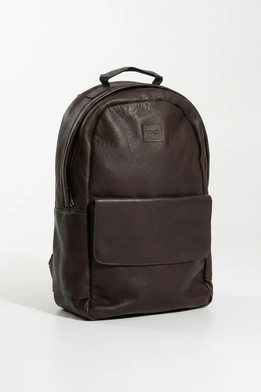 MOCHILA COURO M158 MARROM / UN
