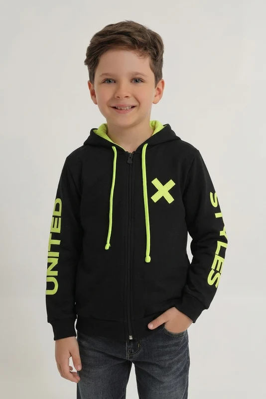 MOLETOM CUSTOM ML BORDADO 13023I INFANTIL PRETO / 8A