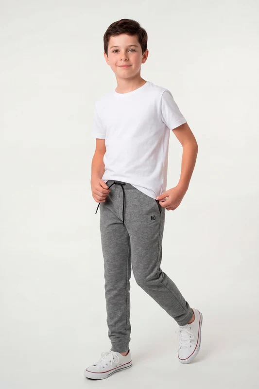 CALCA JOGGER CASUAL 18120I INFANTIL MESCLA / 2A