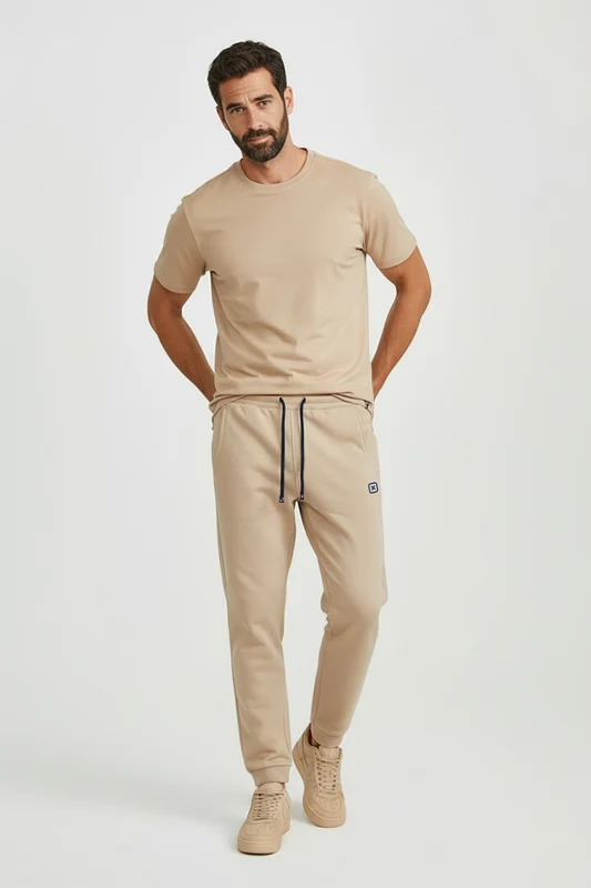 CALCA JOGGER MOLETOM 25109 OFF WHITE / G