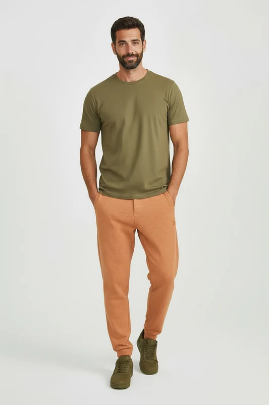 CALCA JOGGER COS RETO 25111 CARAMELO / G