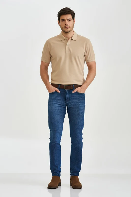 CALCA JEANS REGULAR STRETCH 18296 JEANS / 40