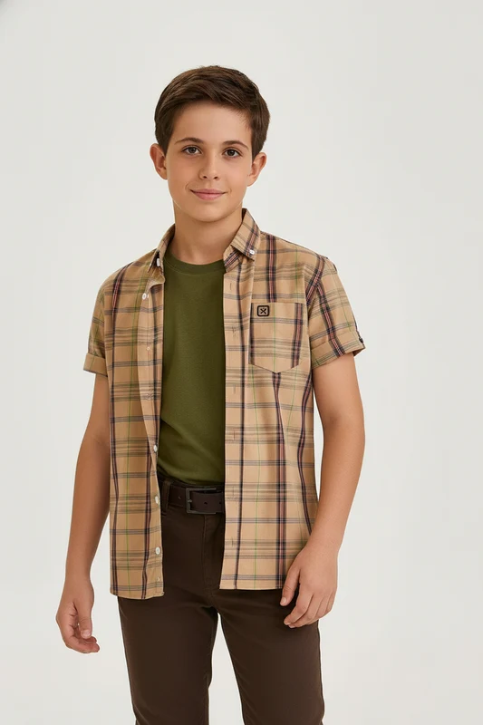 CAMISA REGULAR TRICOLINE 29245CI INFANTIL XADREZ / 10A