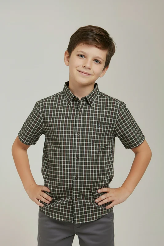 CAMISA SLIM BIARRITZ 29250CI INFANTIL XADREZ / 6A