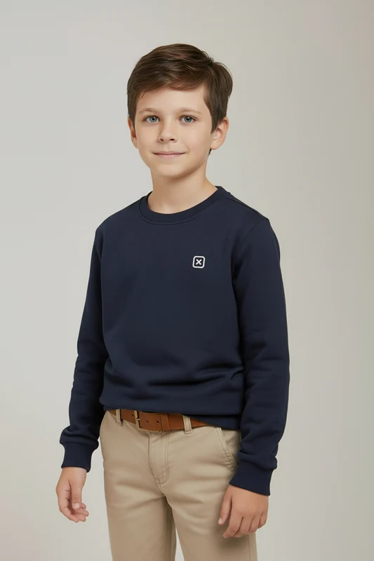 MOLETOM BLUSAO 3463I INFANTIL MARINHO / 8A