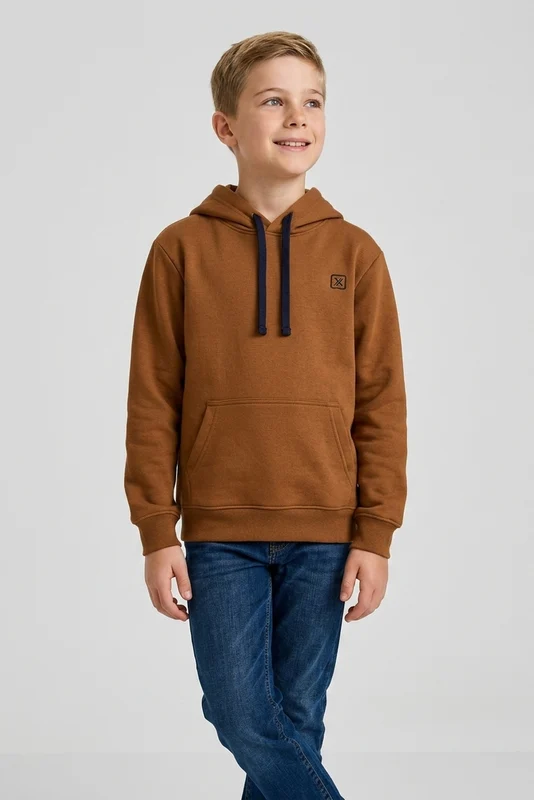 MOLETOM CAPUZ 3465I INFANTIL CARAMELO / 8A