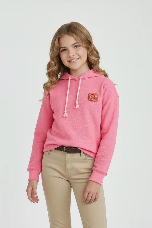 MOLETOM OVERSIZED 9198I INFANTIL ROSA CLARO / 4A