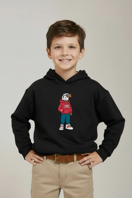 MOLETOM CAPUZ 3469I INFANTIL PRETO / 10A