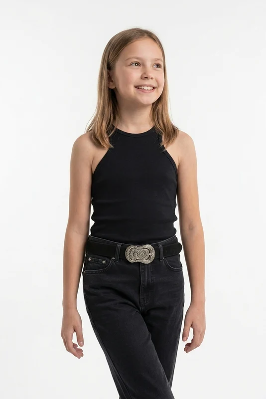 REGATA SLIM MALHA 51141I INFANTIL PRETO / 8A