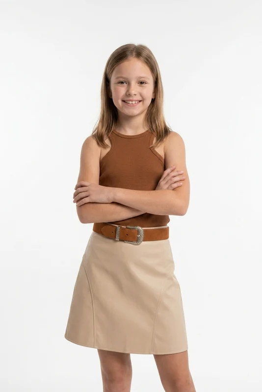 REGATA SLIM MALHA 51141I INFANTIL CARAMELO / 12A