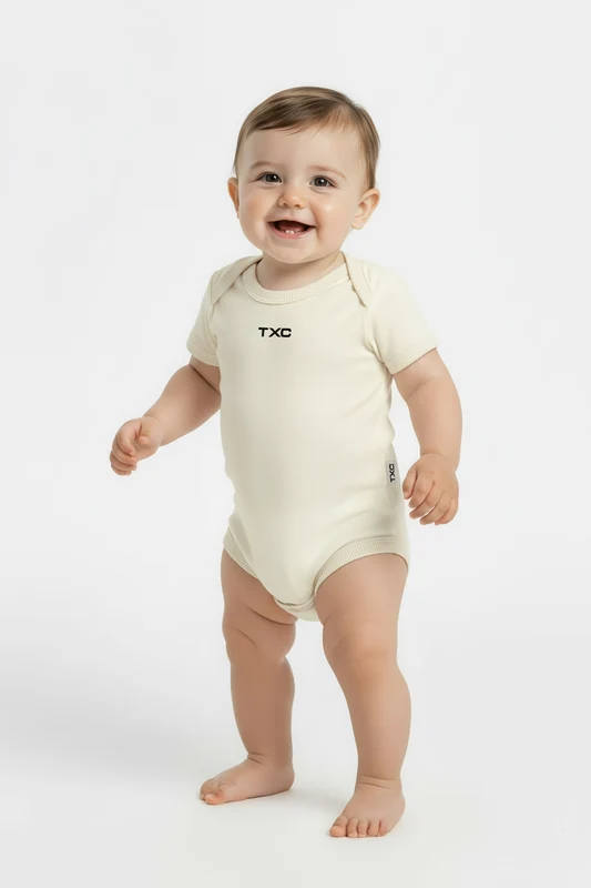 BODY REGULAR SHORTINHO MALHA BOD00015 INFANTIL AMARELO CLARO / 9M