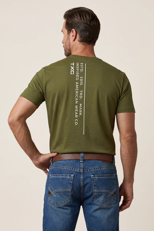 CAMISETA FIO 30 REGULAR 192478 VERDE MILITAR / G