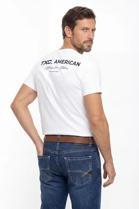 CAMISETA REGULAR FIO 30 PENTEADA 192490 BRANCO / P