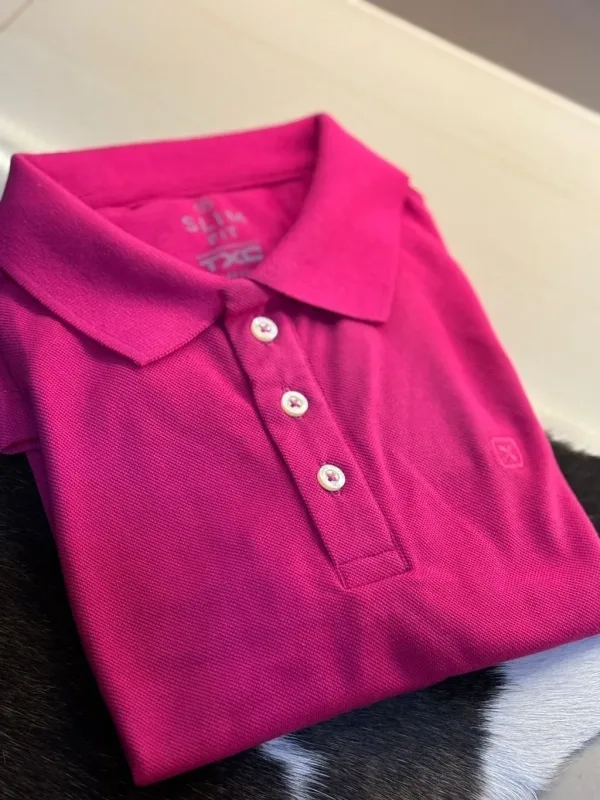 POLO SLIM PIQUET 27305 ROSA