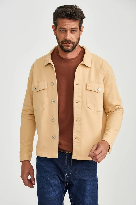 JAQUETA OVERSHIRT JEANS 7405 KHAKI / P