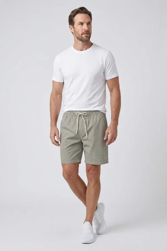 BERMUDA REGULAR SARJA ECO 8751 BEGE / GG
