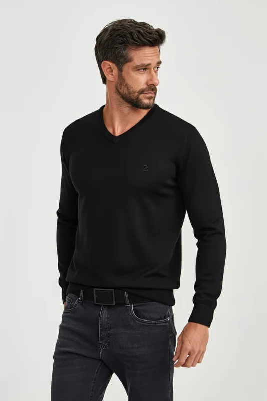 TRICOT GOLA V 7397 MARINHO / M