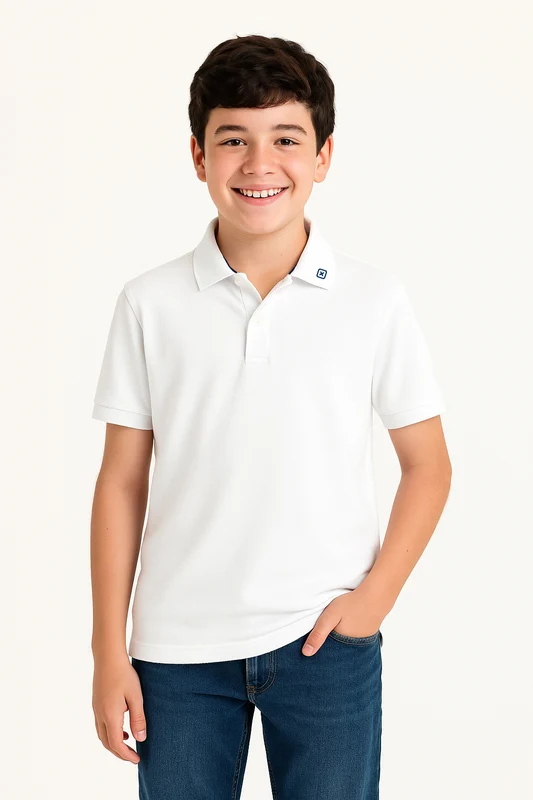 PA POLO REGULAR PIQUET 6913I INFANTIL BRANCO / 14A