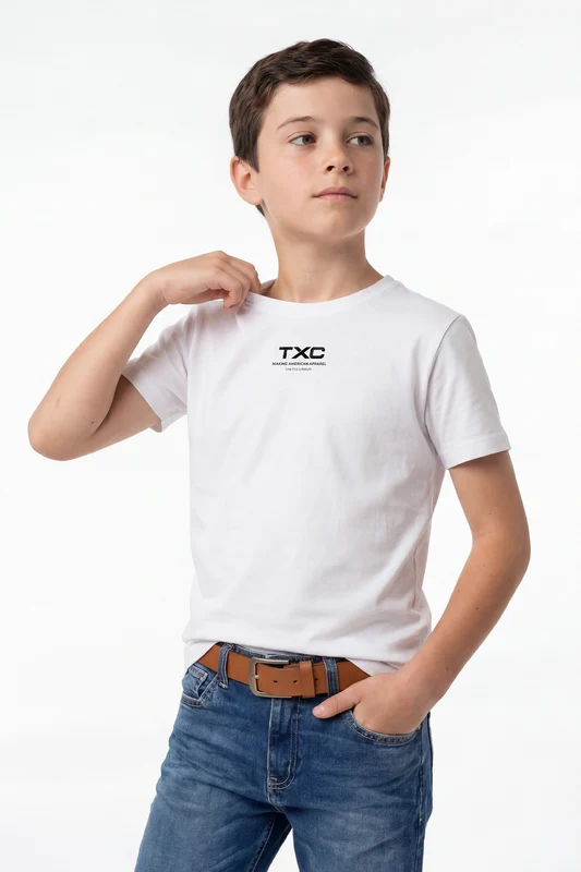 CAMISETA REGULAR FIO 30 PENTEADA 192560 INFANTIL BRANCO / 2A