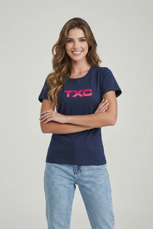 CAMISETA SLIM FIO 30 PENTEADA 51180 MARINHO / G