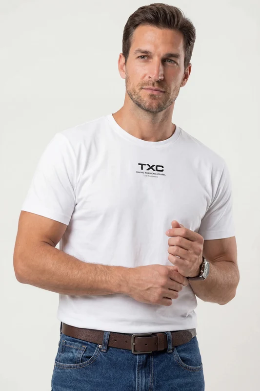 CAMISETA REGULAR MALHA 192560 BRANCO / M
