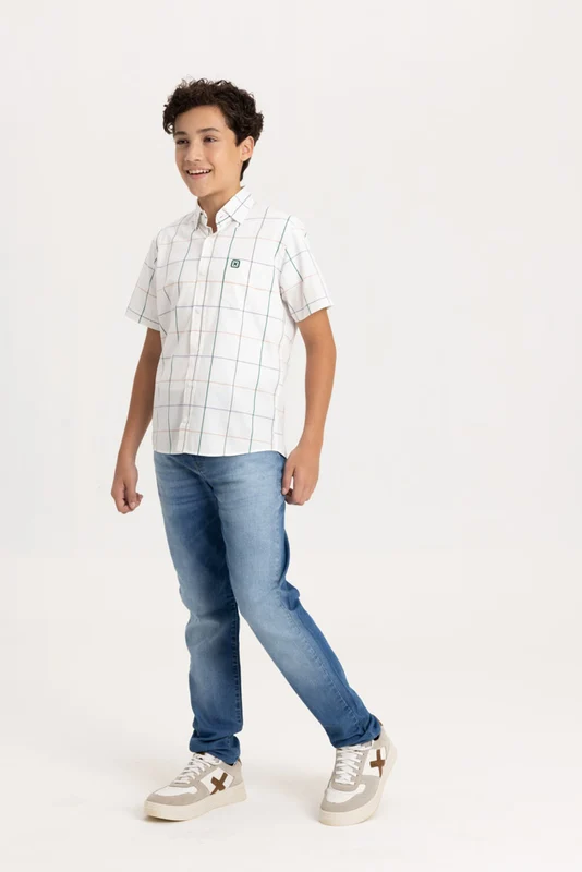 CAMISA REGULAR TRICOLINE 29321CI INFANTIL XADREZ / 12A